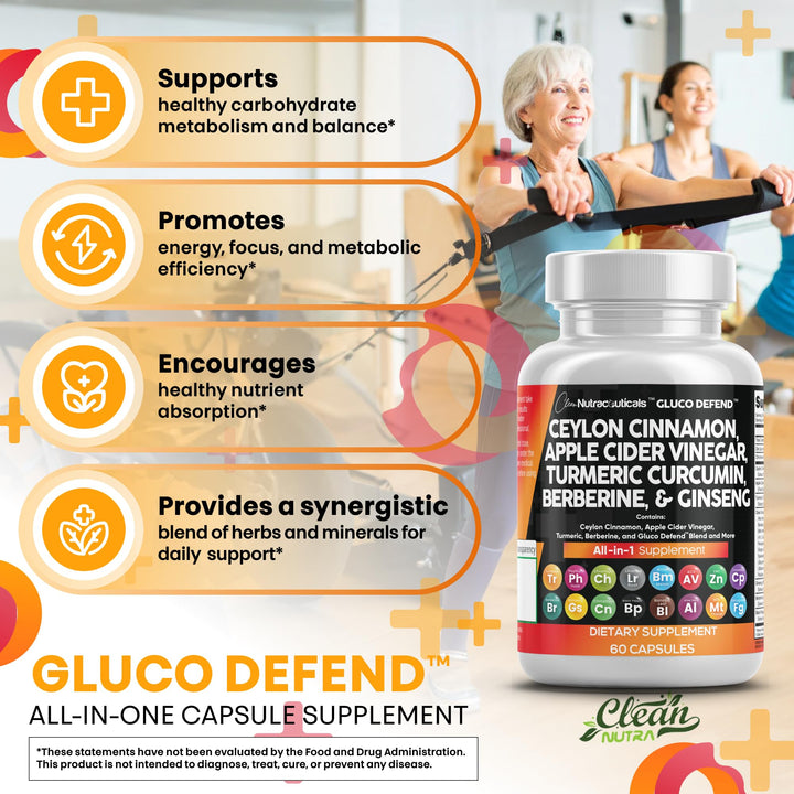 Clean Nutraceuticals Gluco Defend berberine capsules close-up