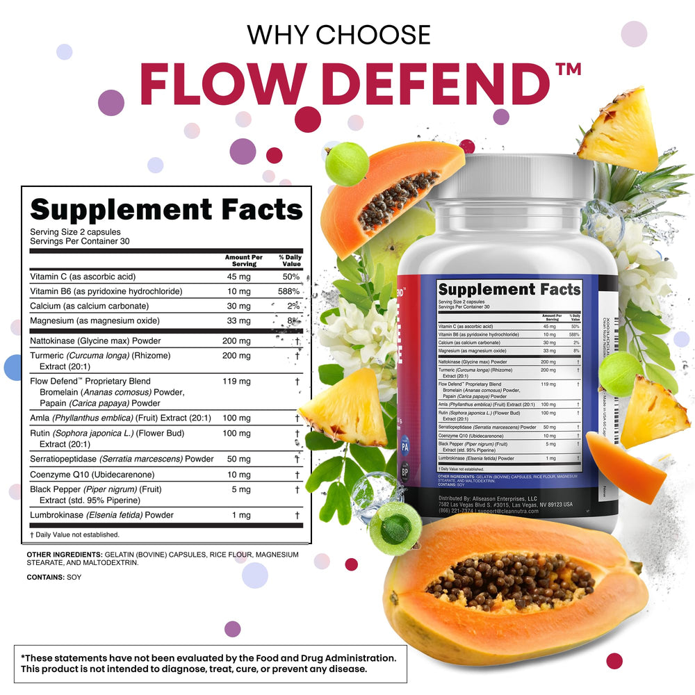 Clean Nutraceuticals bromelain and papain in enzyme blend for wellness.