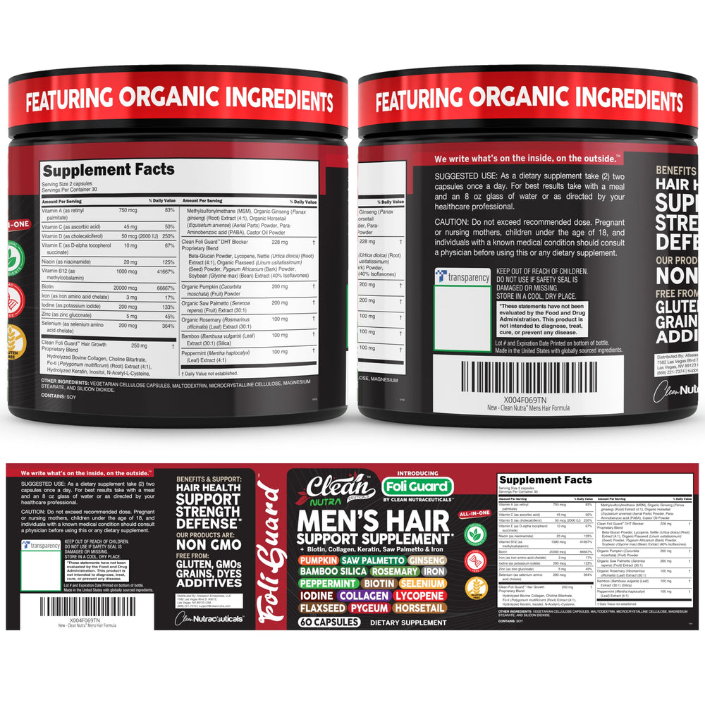 Routine shot showing daily use of Clean Nutraceuticals Foli Guard.