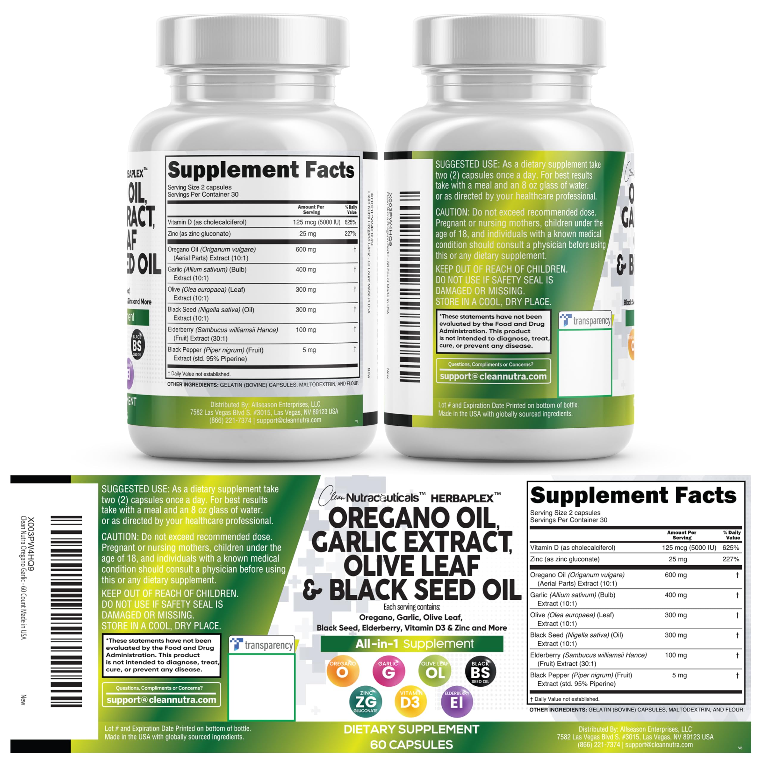 Clean Nutraceuticals All-In-One Immune Support box for simple routines.