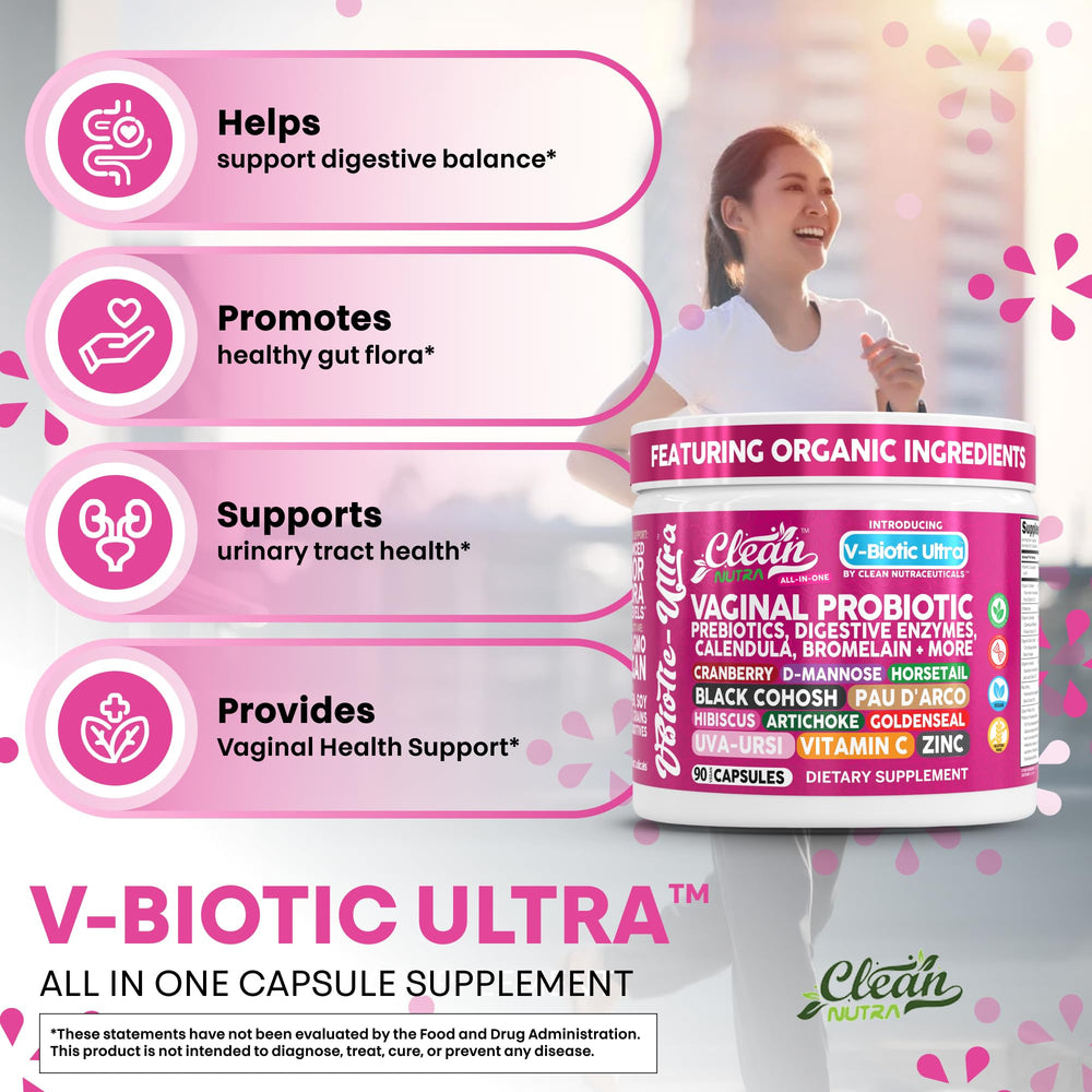 Hibiscus flowers in Clean Nutraceuticals packaging for antioxidant-rich wellness.