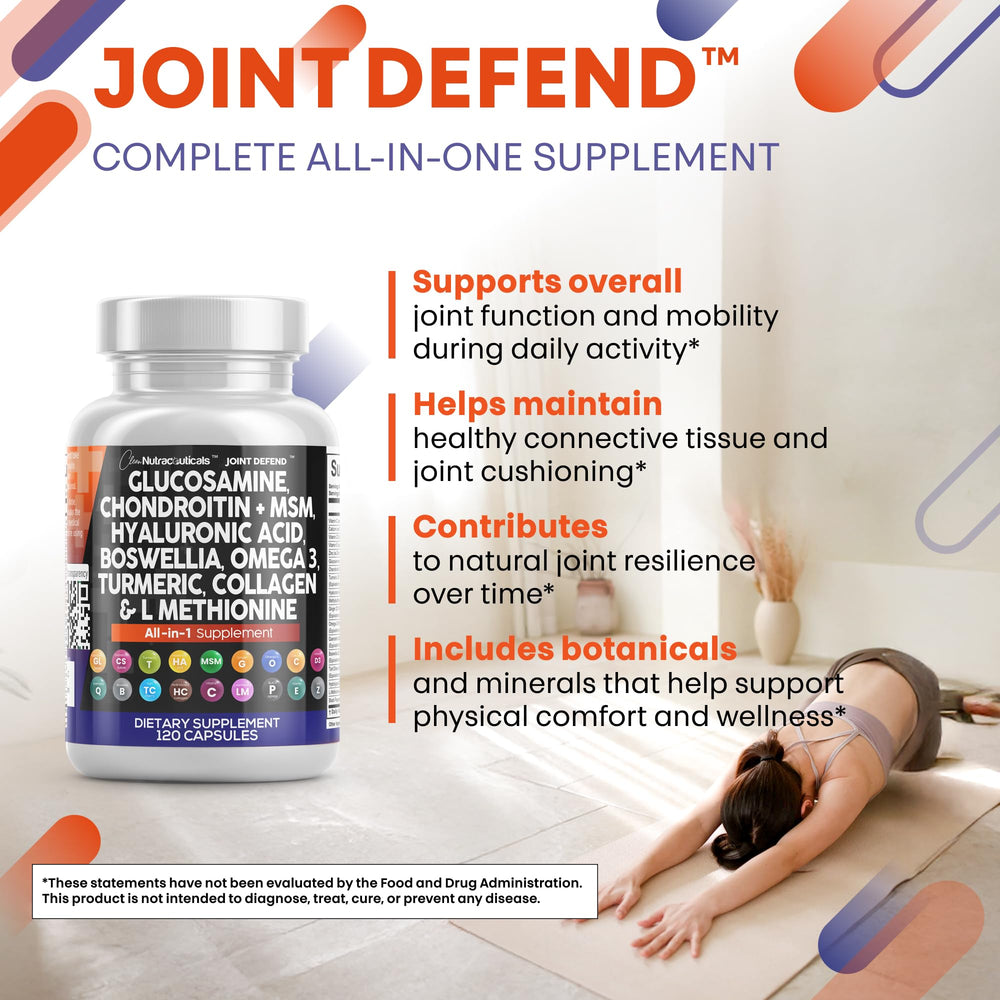 Clean Nutraceuticals Joint Defend omega-3 visual showcases fish oil synergy for joints