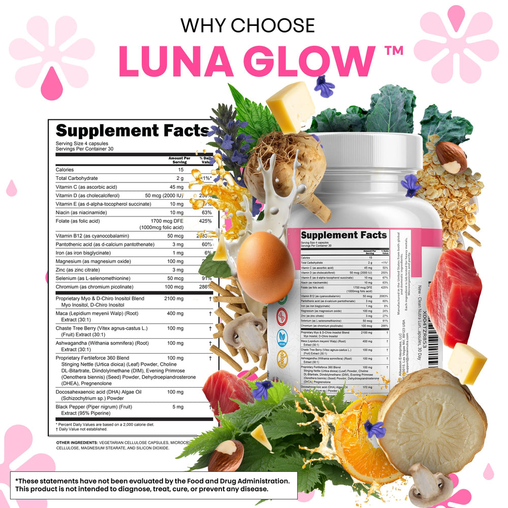 One daily Luna Glow serving illustrates convenient hormone support.