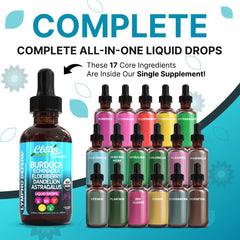 Clean Nutraceuticals Lymphatic Drainage Drops dropper for precise dosing.