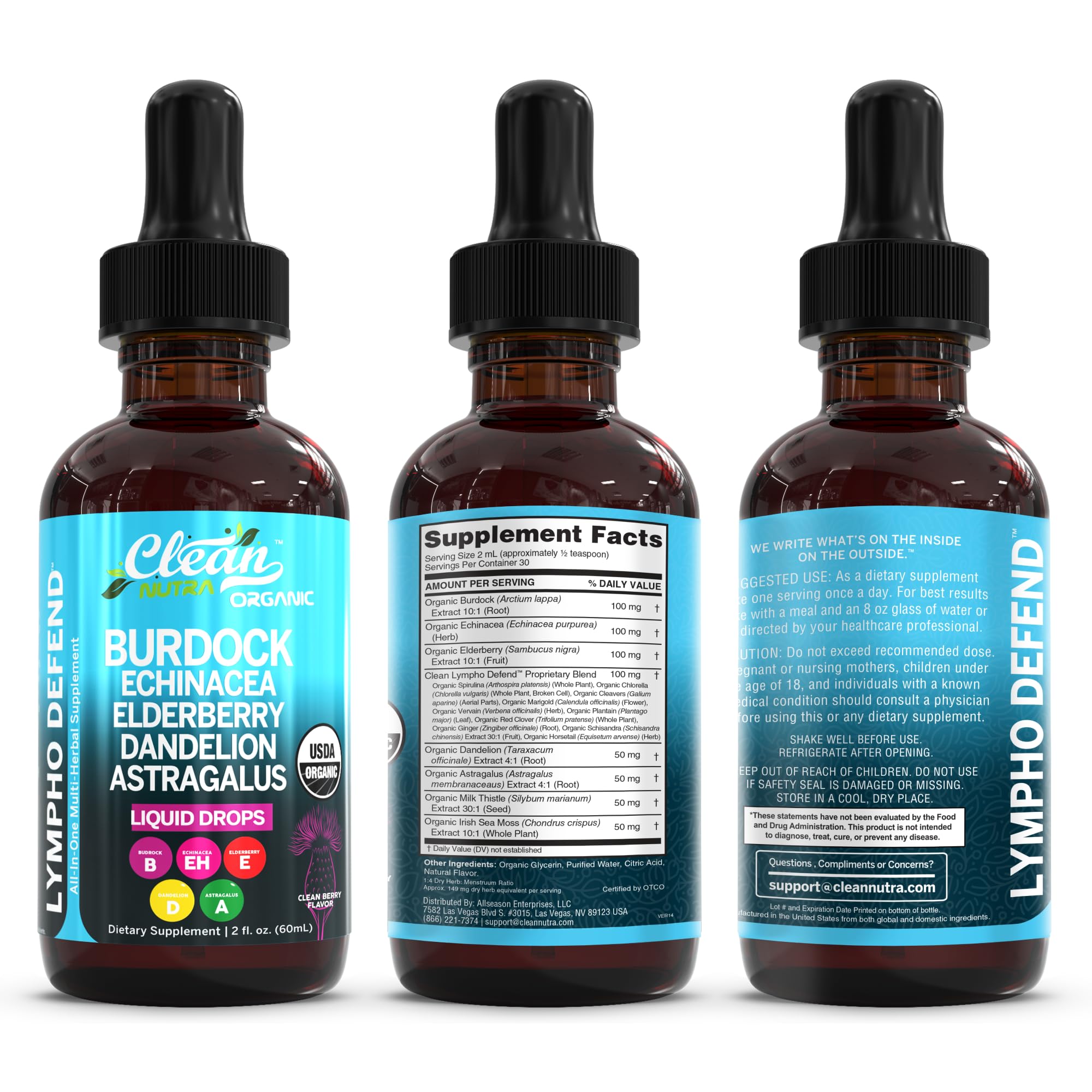 Clean Nutraceuticals Lymphatic Drainage Drops in morning routine.