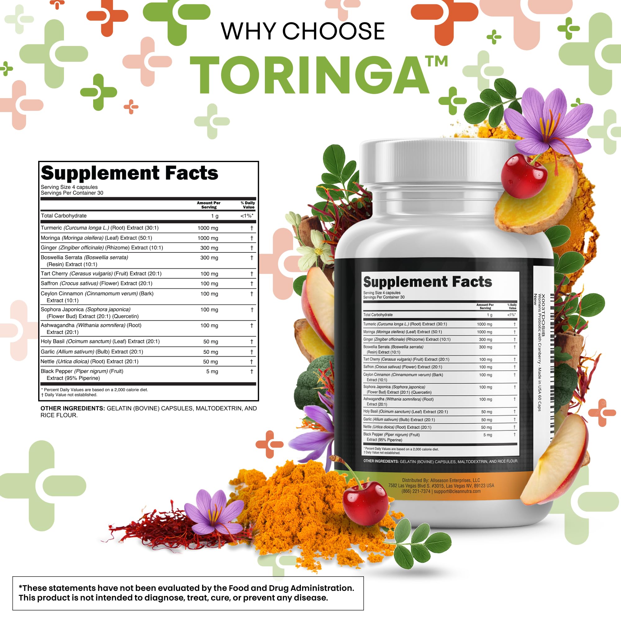 Clean Nutraceuticals moringa-leaf powder packaging ready for a wellness routine.