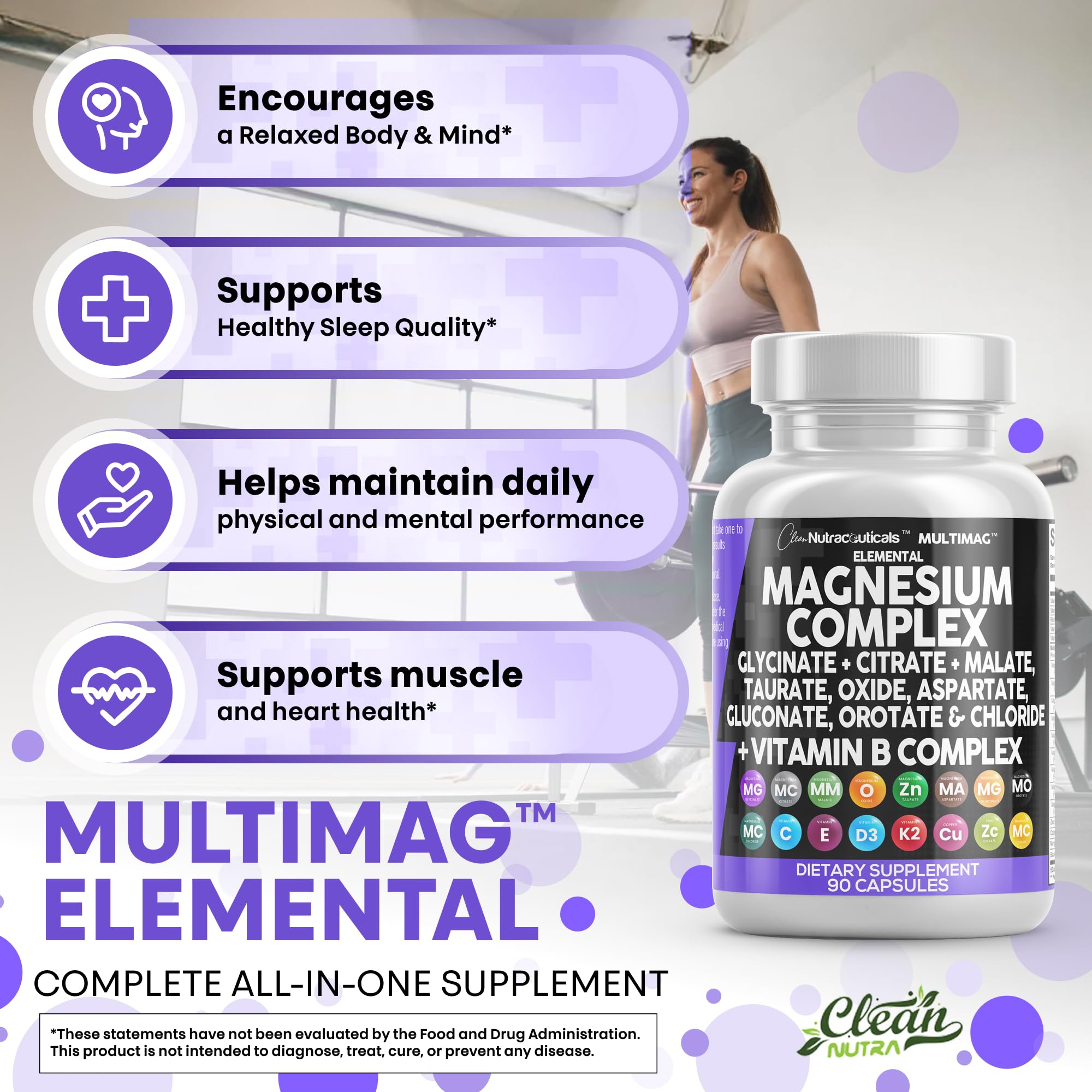 Clean Nutraceuticals MultiMag three-capsule serving setup for convenience