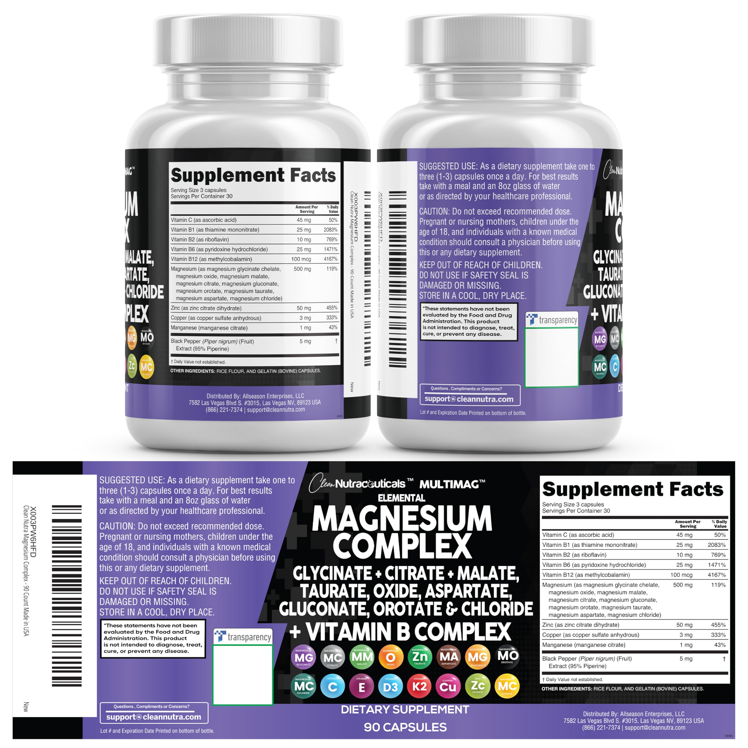 Clean Nutraceuticals MultiMag facility logo indicating quality manufacturing