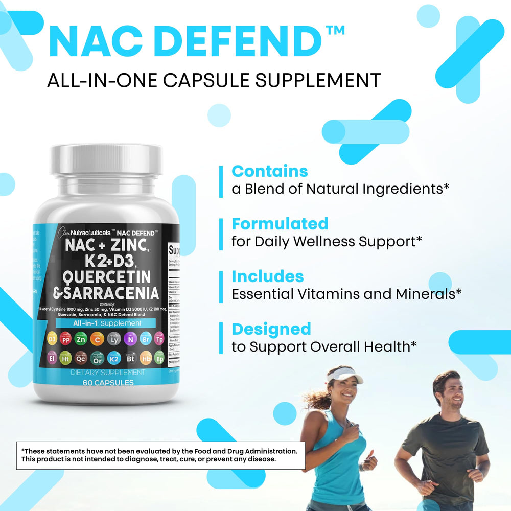 Elderberry and botanicals pairing with NAC Defend.
