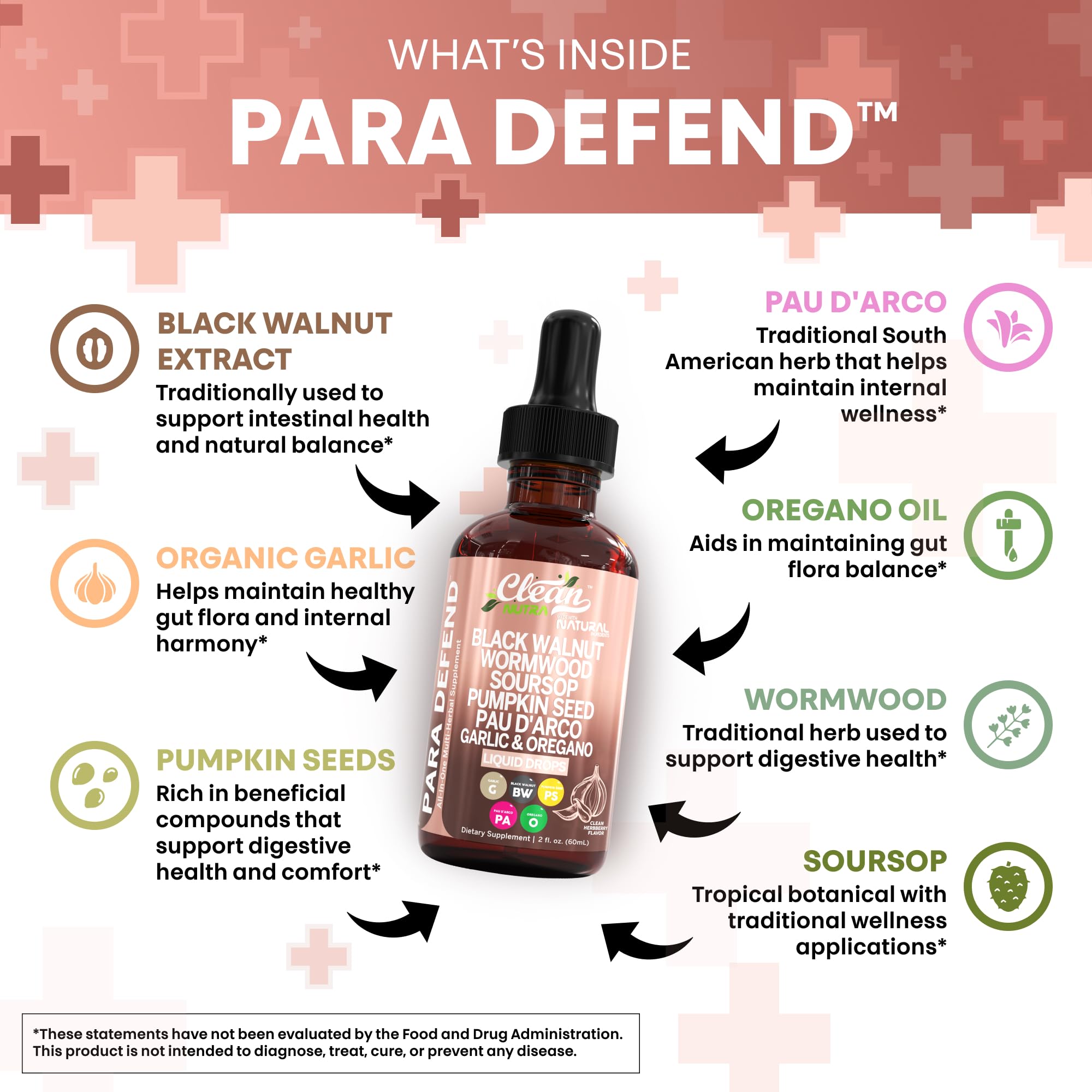 Clean Nutraceuticals Para Defend garlic oil drops for daily vitality