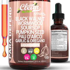 Clean Nutraceuticals Para Defend wormwood bottle drops for gut balance