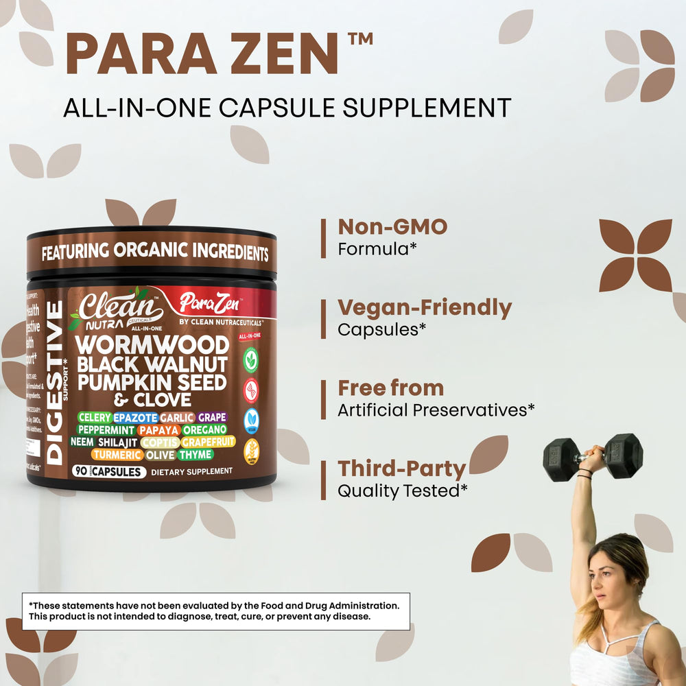 Clean Nutraceuticals probiotic blend capsules promoting gut flora balance.