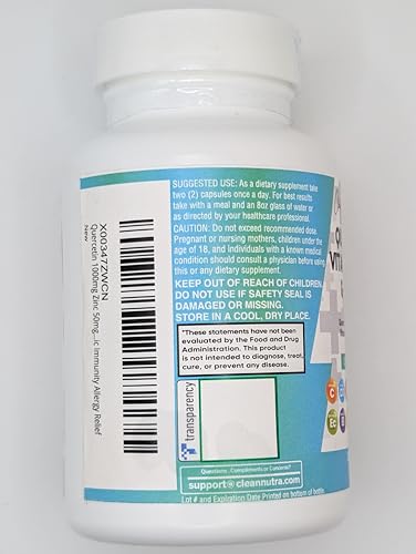Clean Nutraceuticals Quercetin Zinc Vitamin C D Bromelain Elderberry pack of 2 bottles on table