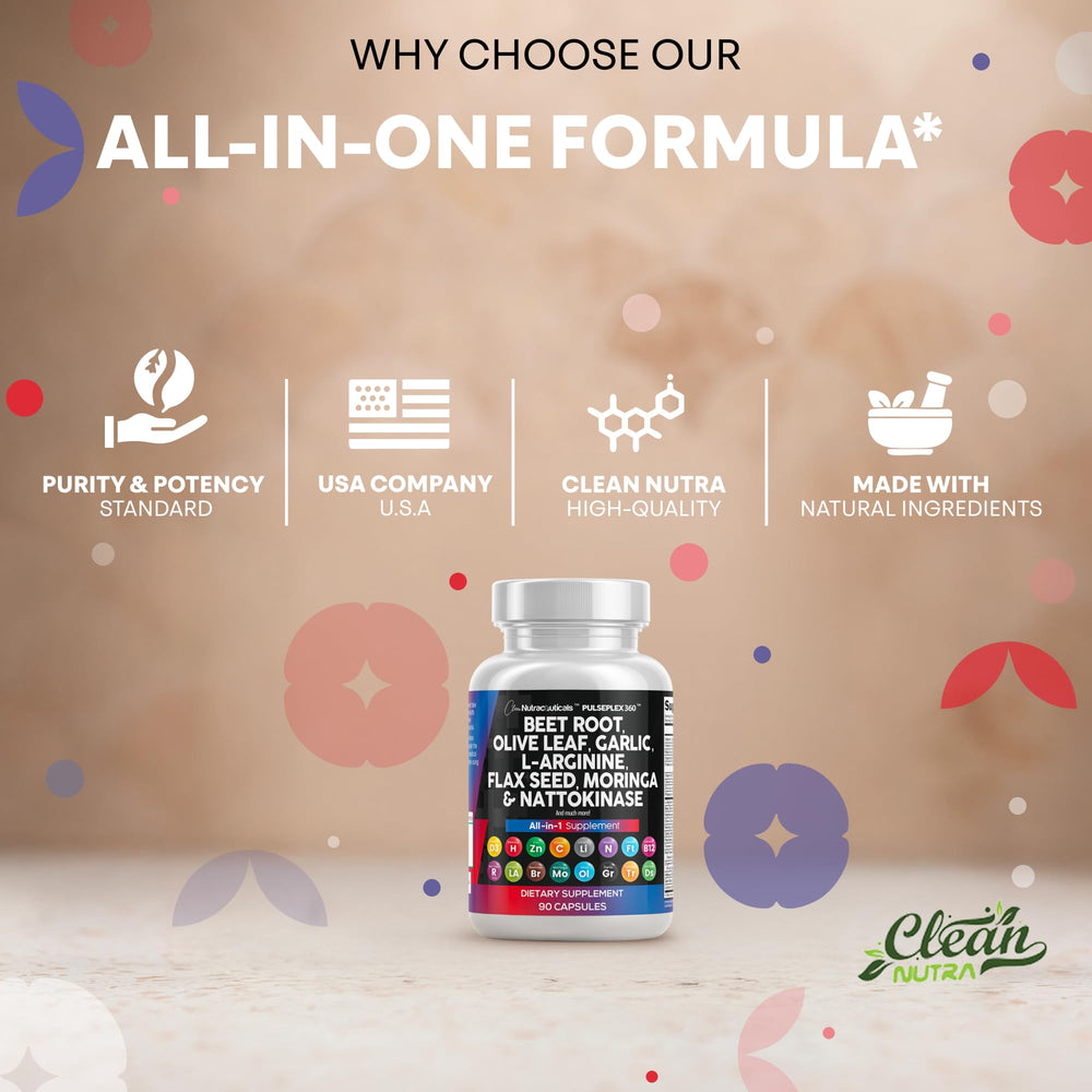 Clean Nutraceuticals Red Yeast Rice capsule with red accents signaling lipid-aware formulation