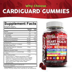 Clean Nutraceuticals Red Yeast Rice Gummies image highlighting a comprehensive supplement blend