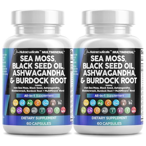 Clean Nutraceuticals Sea Moss 15-in-1 bottle front signals daily wellness.
