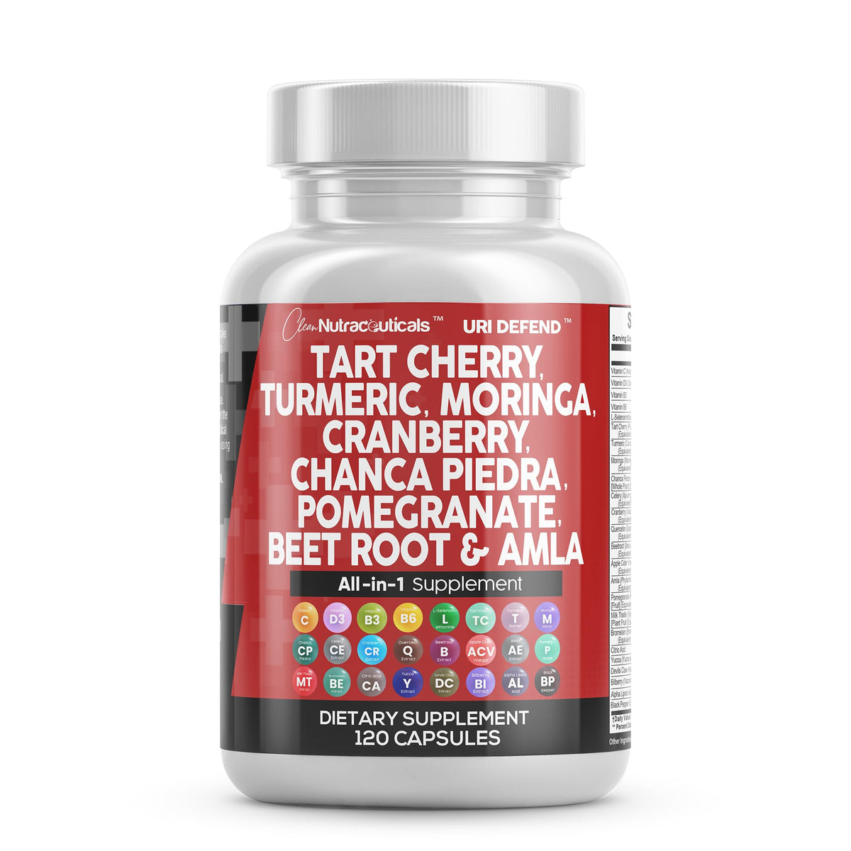 Clean Nutraceuticals Tart Cherry Extract capsules in bottle for daily wellness