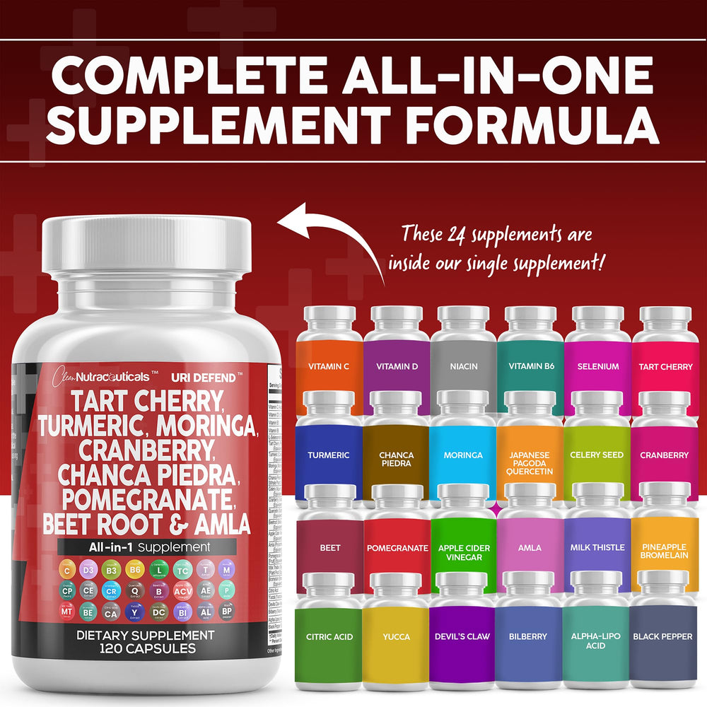 Clean Nutraceuticals Tart Cherry Extract capsules on spoon for convenient daily use
