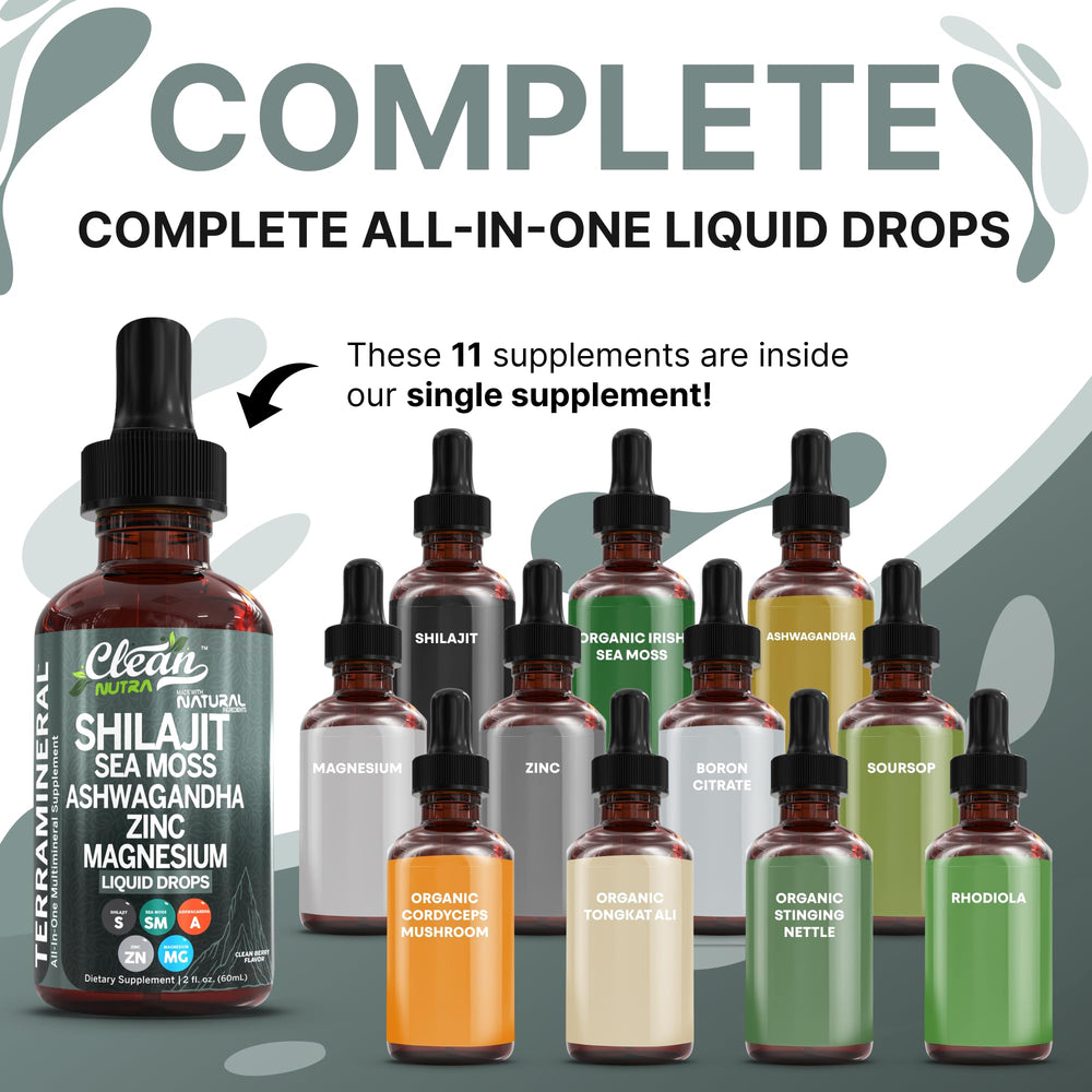 Clean Nutraceuticals Terra Mineral dropper ready for easy daily vitamin use