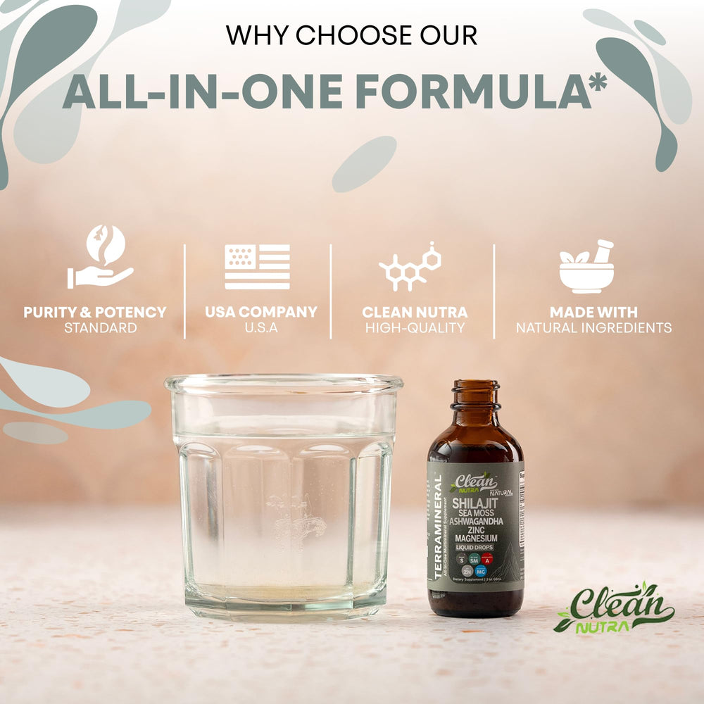 Clean Nutraceuticals Terra Mineral immune support with mineral-rich sea moss