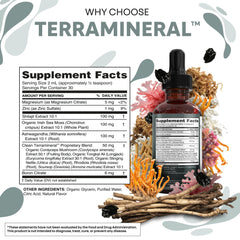 Clean Nutraceuticals Terra Mineral sea moss bottle for gut and skin health