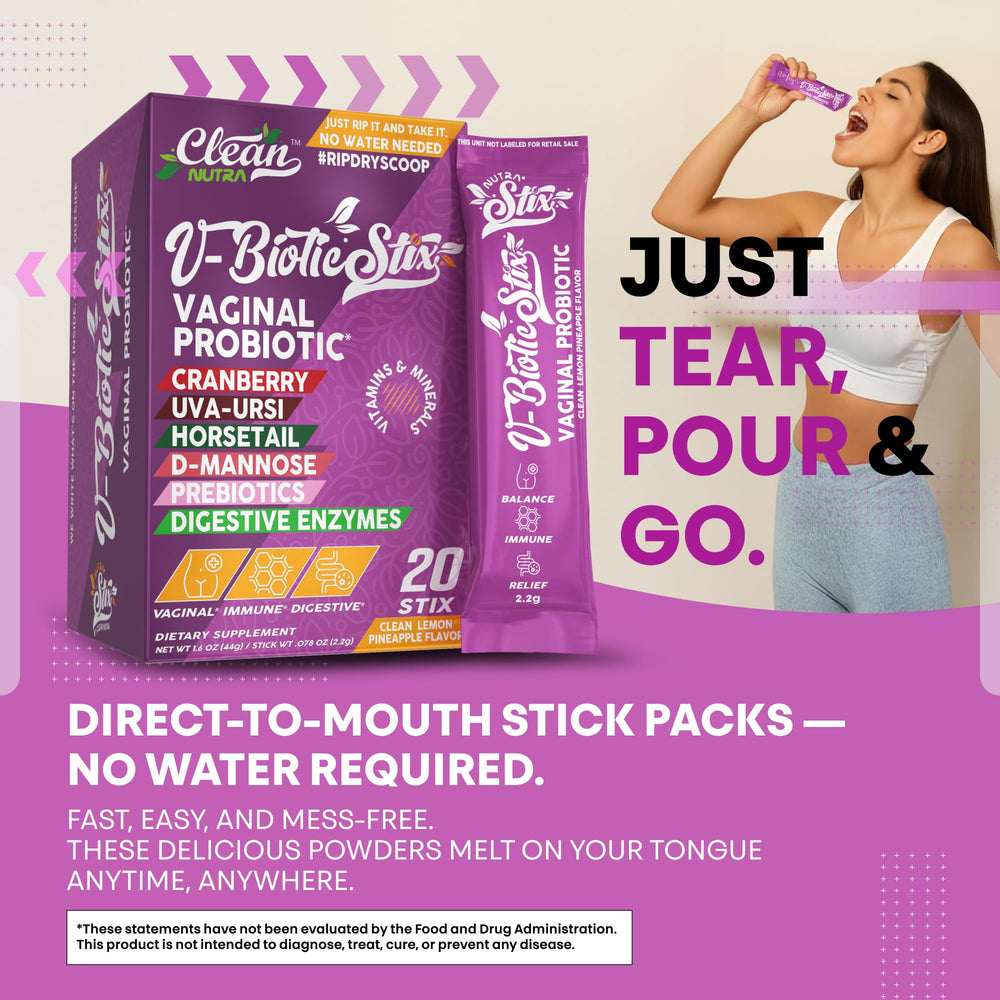 D-Mannose blend in V-Biotic STIX complements probiotic routine