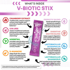 Clean Nutraceuticals V-Biotic STIX powder dispense for direct mouth use