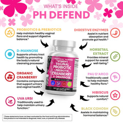 Prebiotics inside Clean Nutraceuticals Vaginal Probiotics packaging