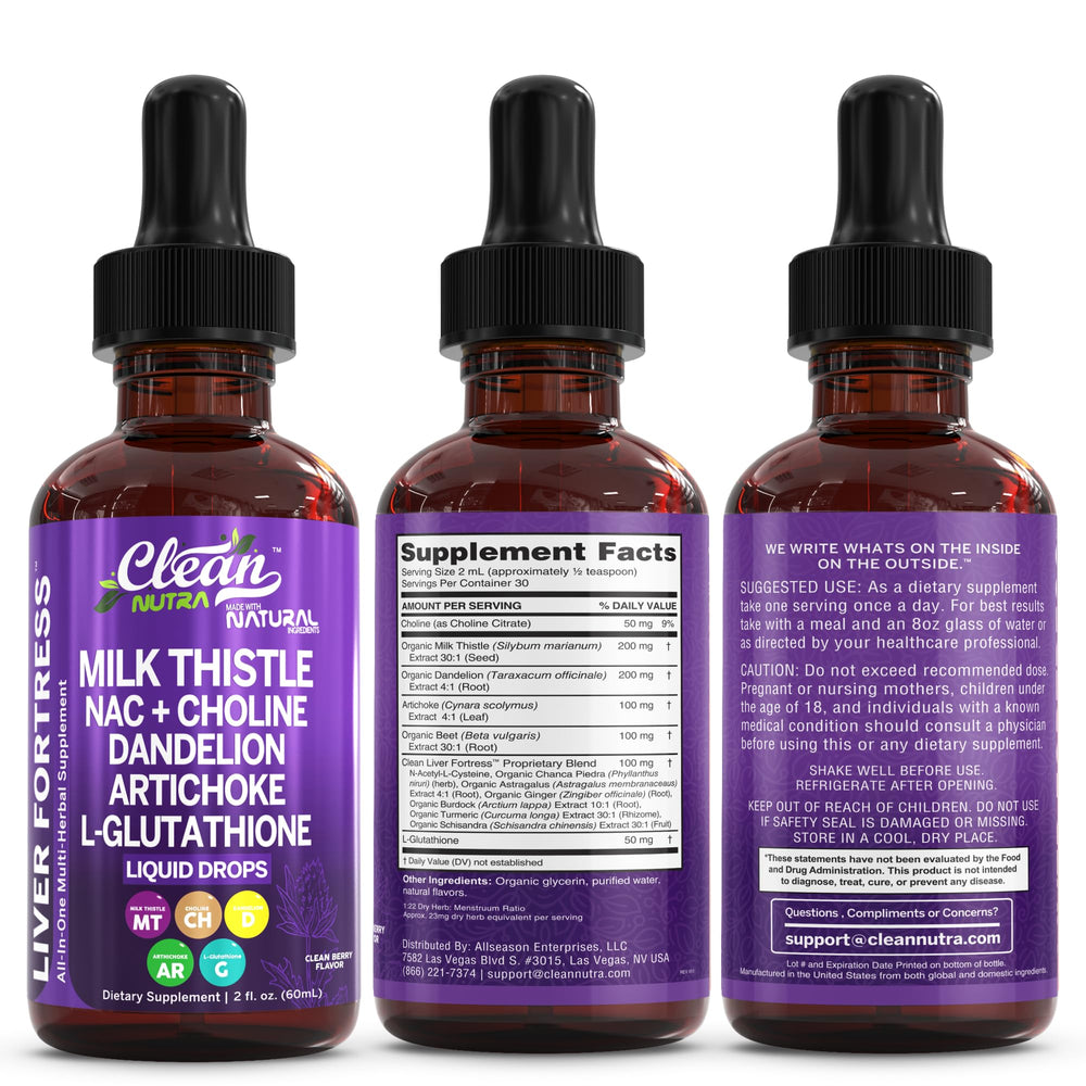 Clean Nutraceuticals Vegan liquid supplement drops ready for daily use