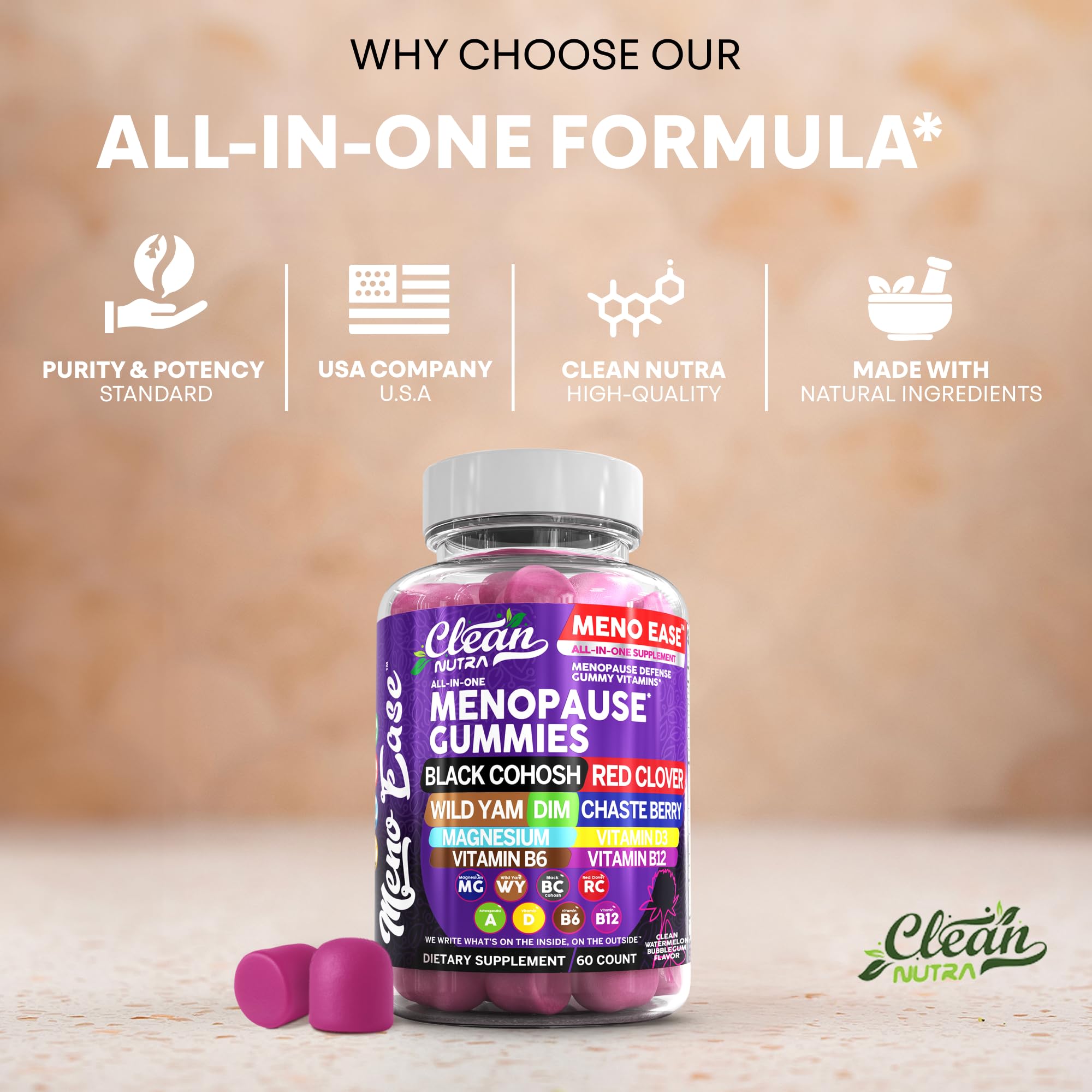 Clean Nutraceuticals vitamin B6 tablets display nervous system support.