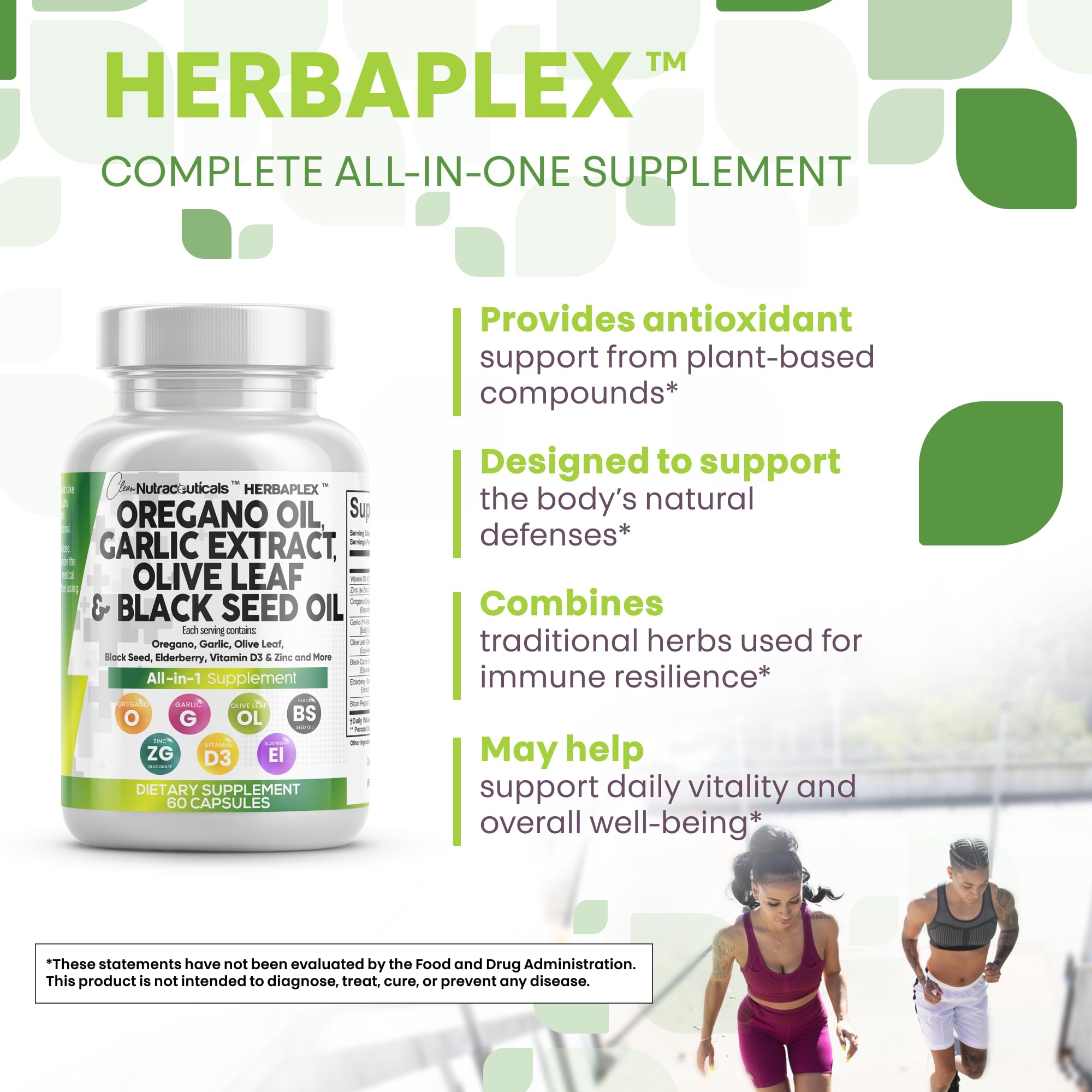 Clean Nutraceuticals Zinc gluconate capsules for immune balance.