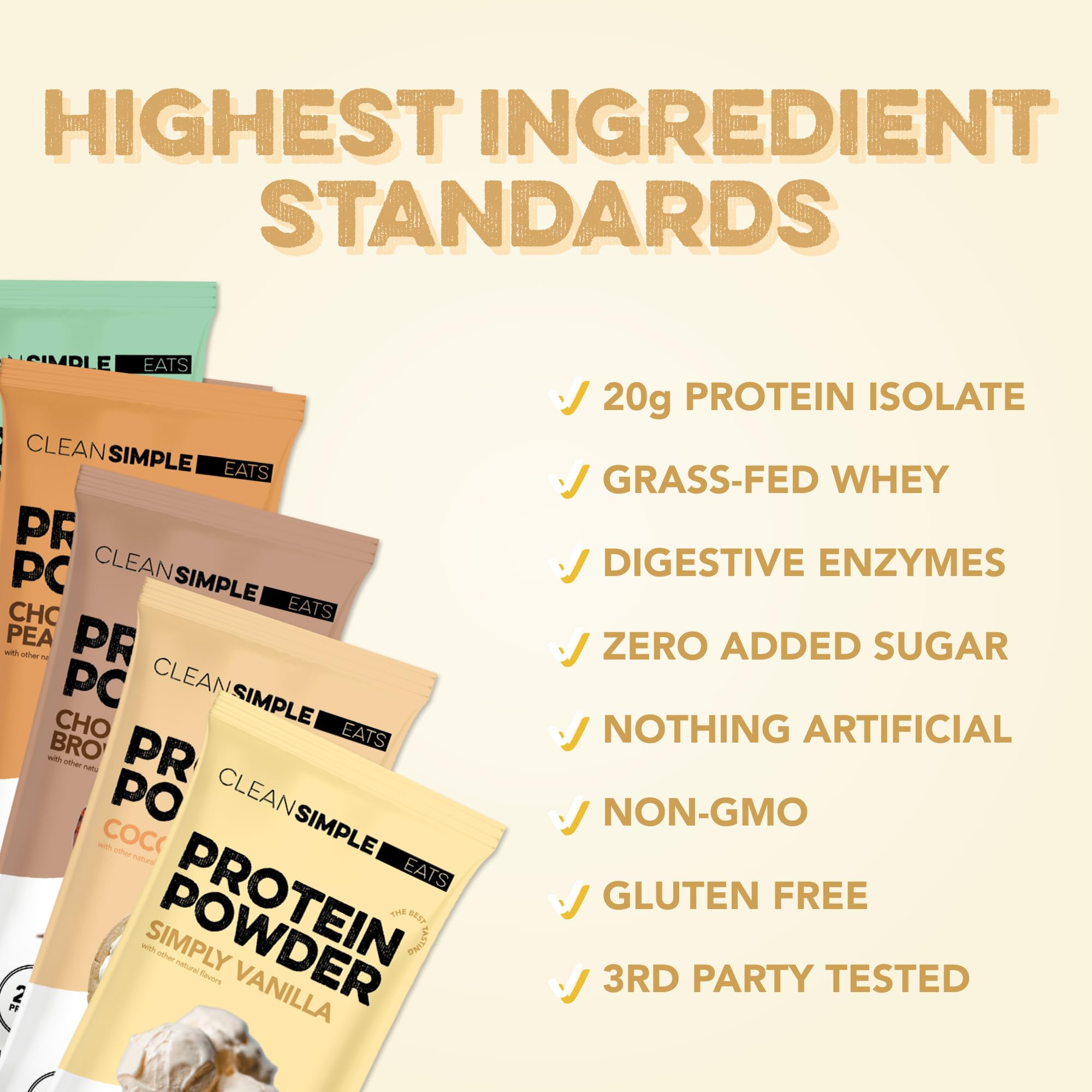 Clean Simple Eats Chocolate Brownie Batter flavor shake with rich chocolate taste