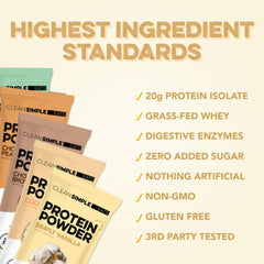 Clean Simple Eats Chocolate Brownie Batter flavor shake with rich chocolate taste