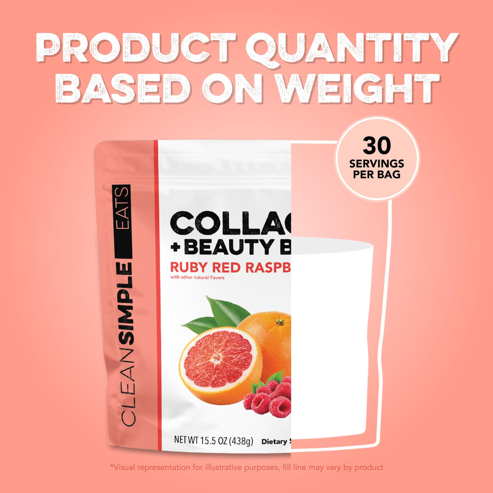 Morning routine with Clean Simple Eats Collagen Powder Beauty Blend in water