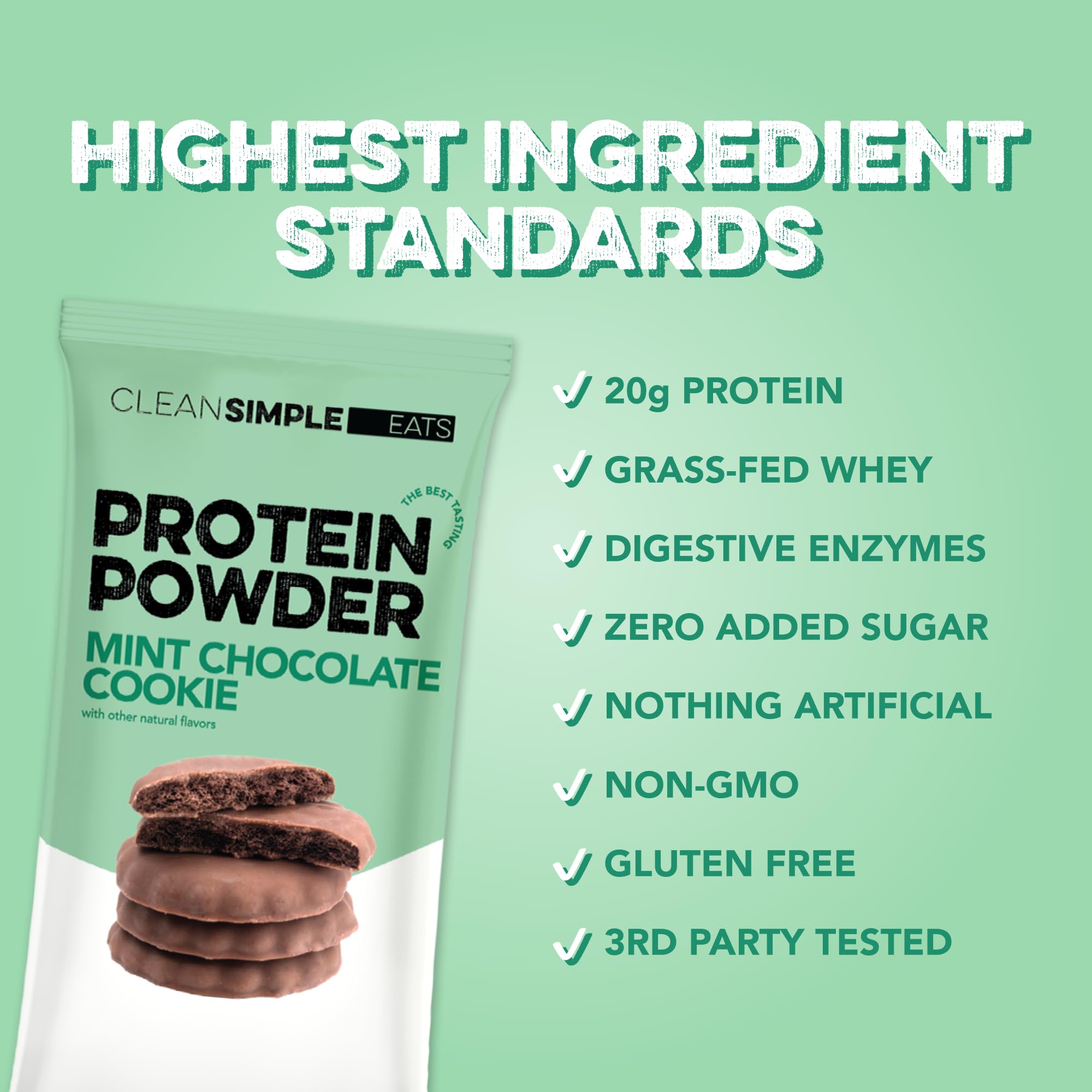 Label highlights gluten-free ingredients and digestive enzymes.
