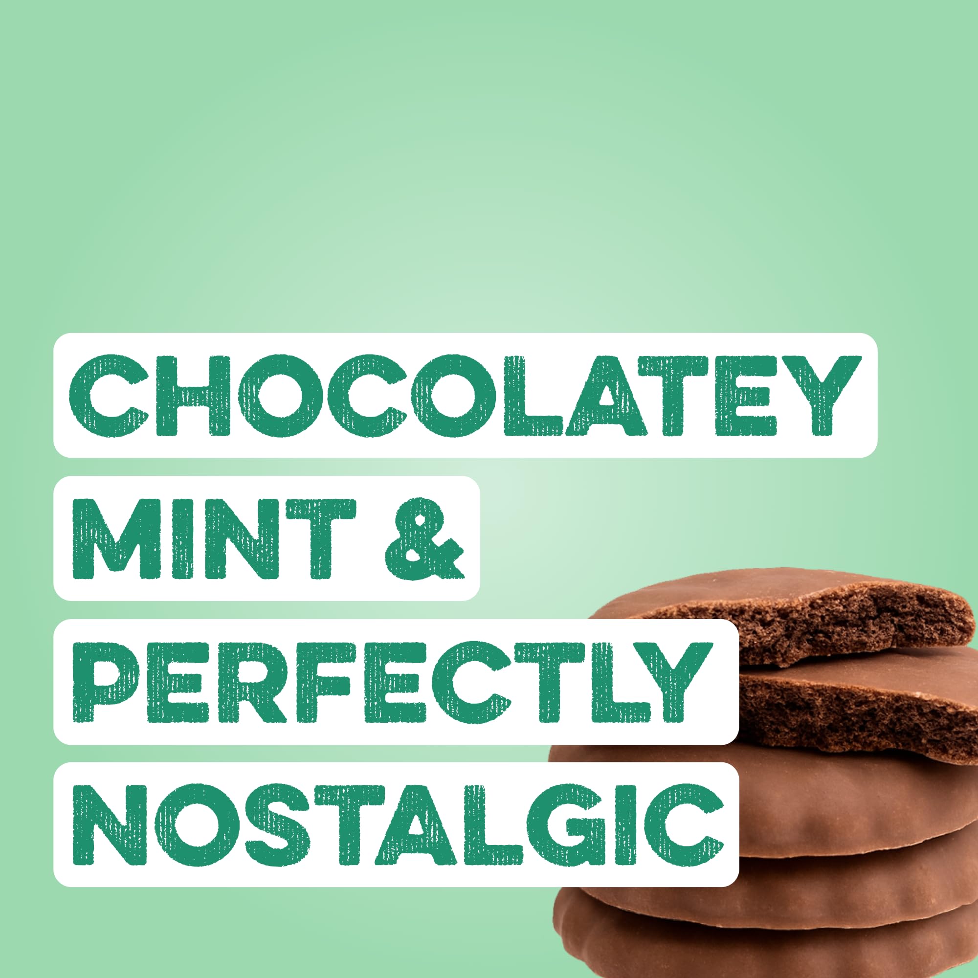 Clean Simple Eats mint chocolate cookie scoop atop powder for quick servings.