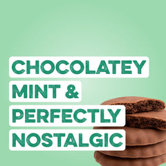 Clean Simple Eats mint chocolate cookie scoop atop powder for quick servings.