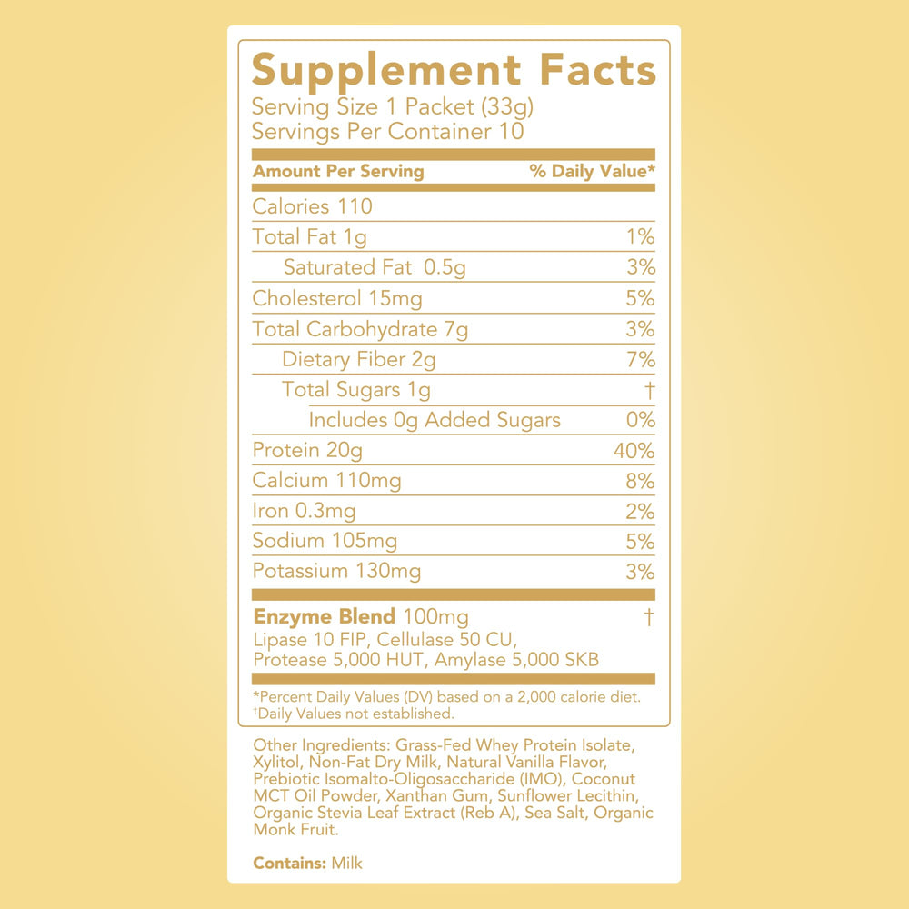 Clean Simple Eats whey vanilla mixed with cold milk for a smooth post-workout drink.