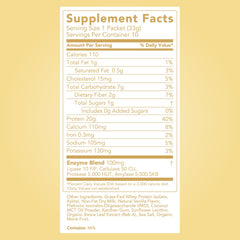 Clean Simple Eats whey vanilla mixed with cold milk for a smooth post-workout drink.