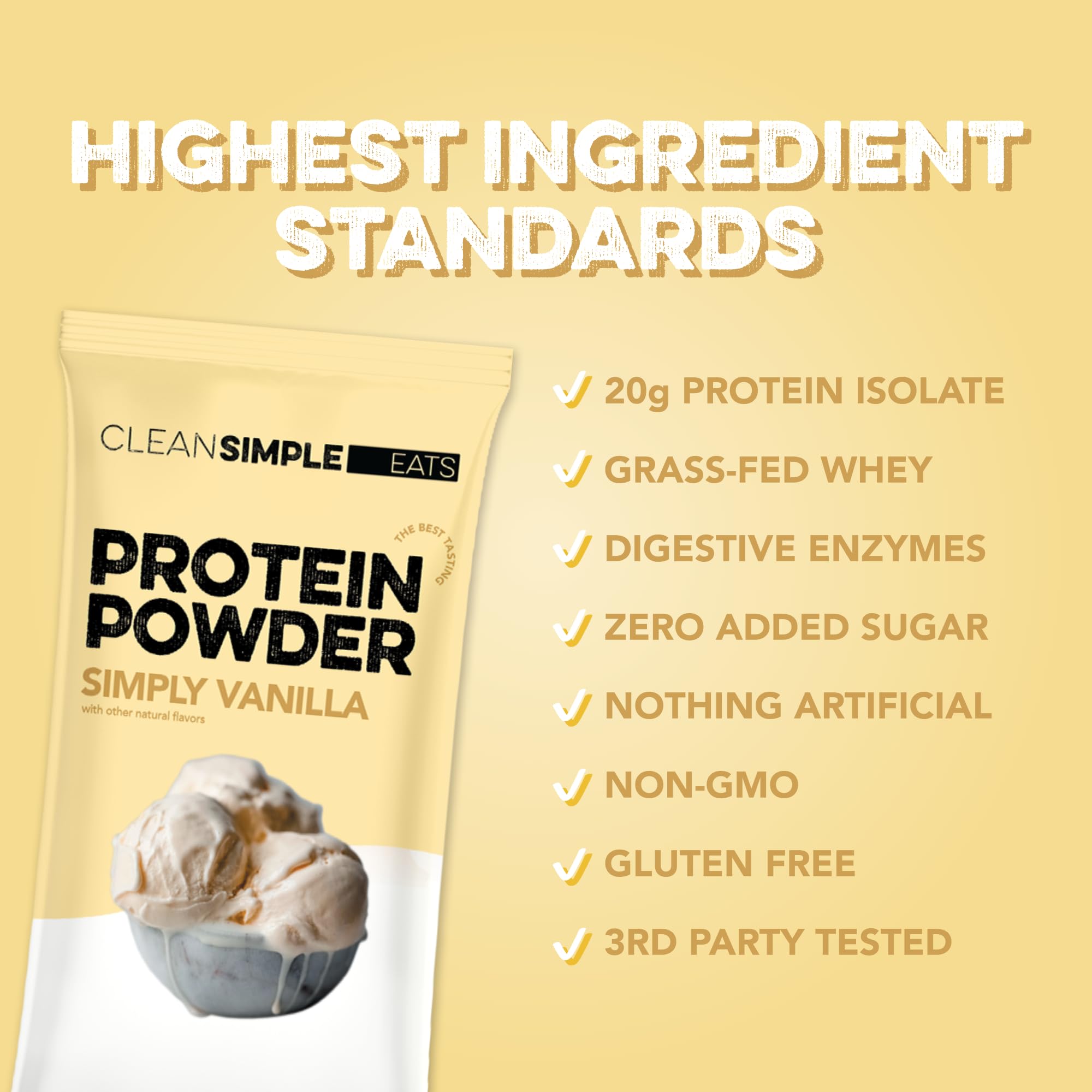 Clean Simple Eats whey vanilla stirred into oatmeal for extra protein.