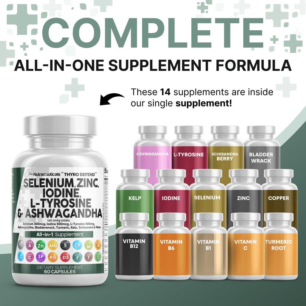 Clean Nutra L-Tyrosine 500mg capsules pack supports calm focus and mood