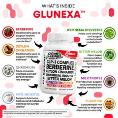 Apple cider vinegar bottle from Glunexa emphasizing wellness support
