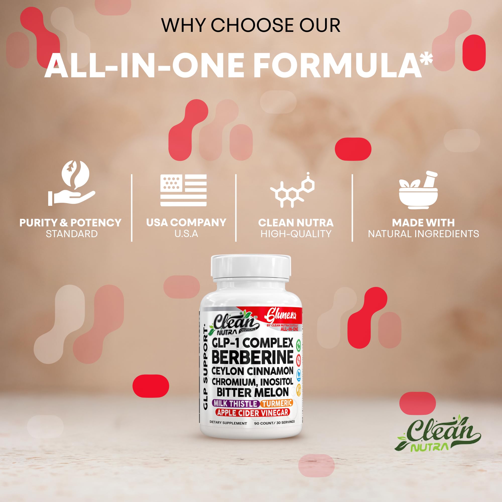 Glunexa ashwagandha powder capsules for stress resilience and balance