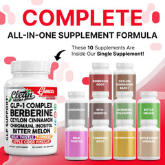 Glunexa cinnamon capsules on pack highlight digestion-friendly form