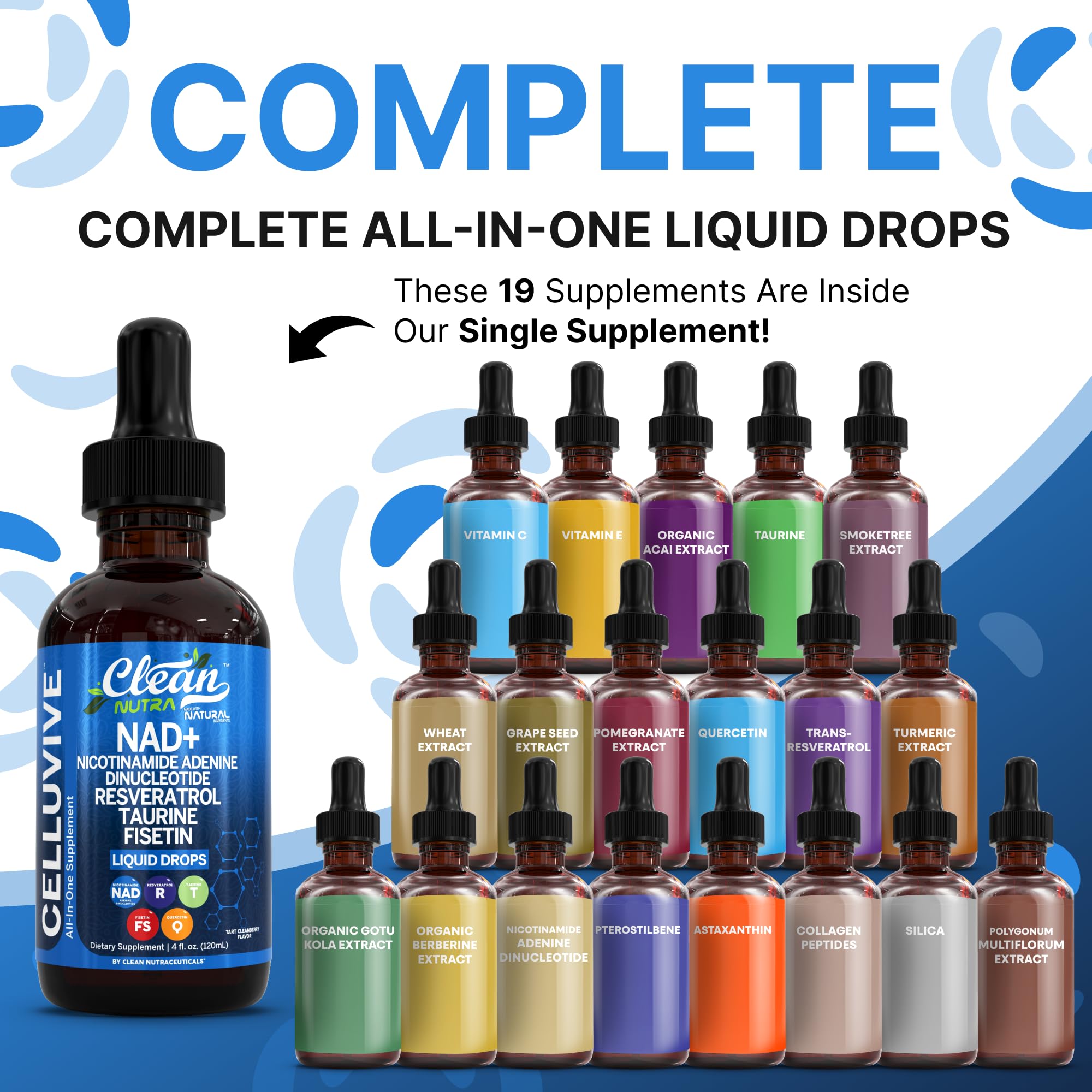 Clean Nutraceuticals NAD Drops droplet under tongue promoting quick absorption