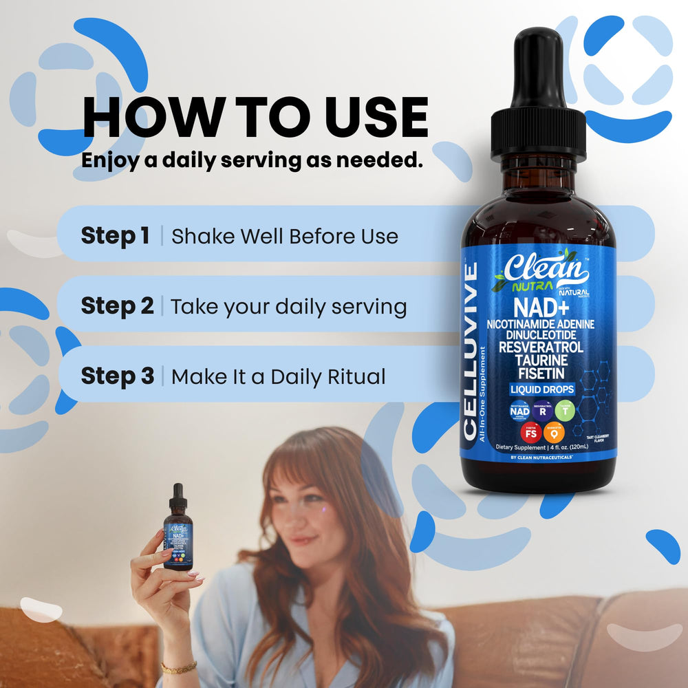 Clean Nutraceuticals NAD Drops travel-friendly packaging for on-the-go use
