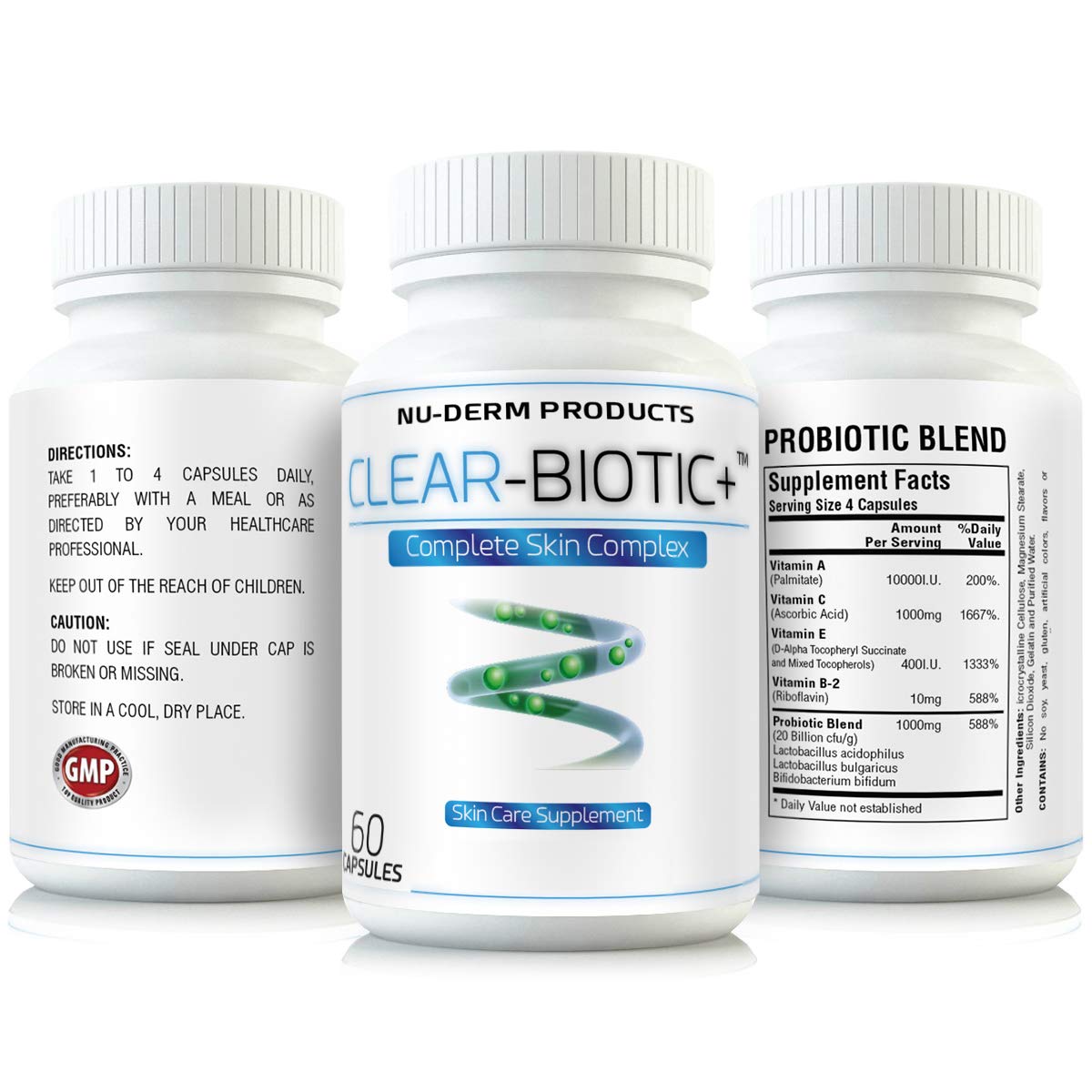 Clear-Biotic acne skin routine scene illustrates daily use
