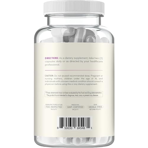 Clear Formulas label close-up showing ingredients and dosage clarity for informed use.