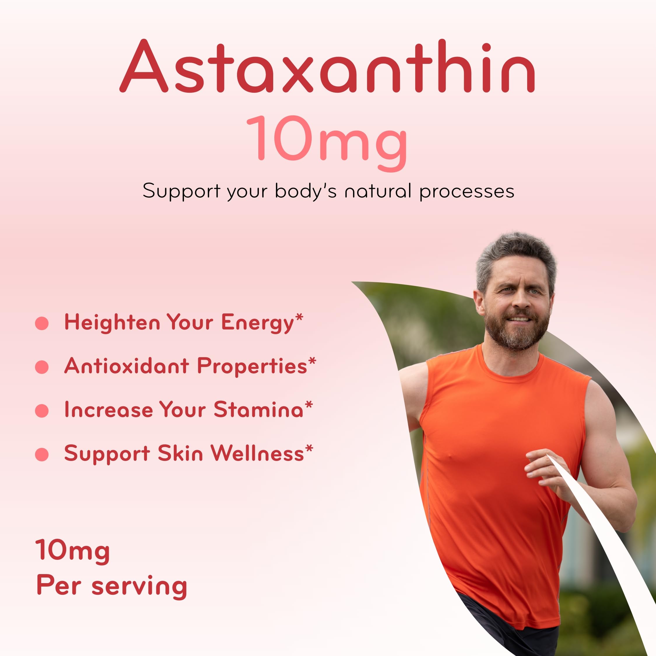 Natural vitamin E and soybean oil aid absorption in Clear Formulas astaxanthin