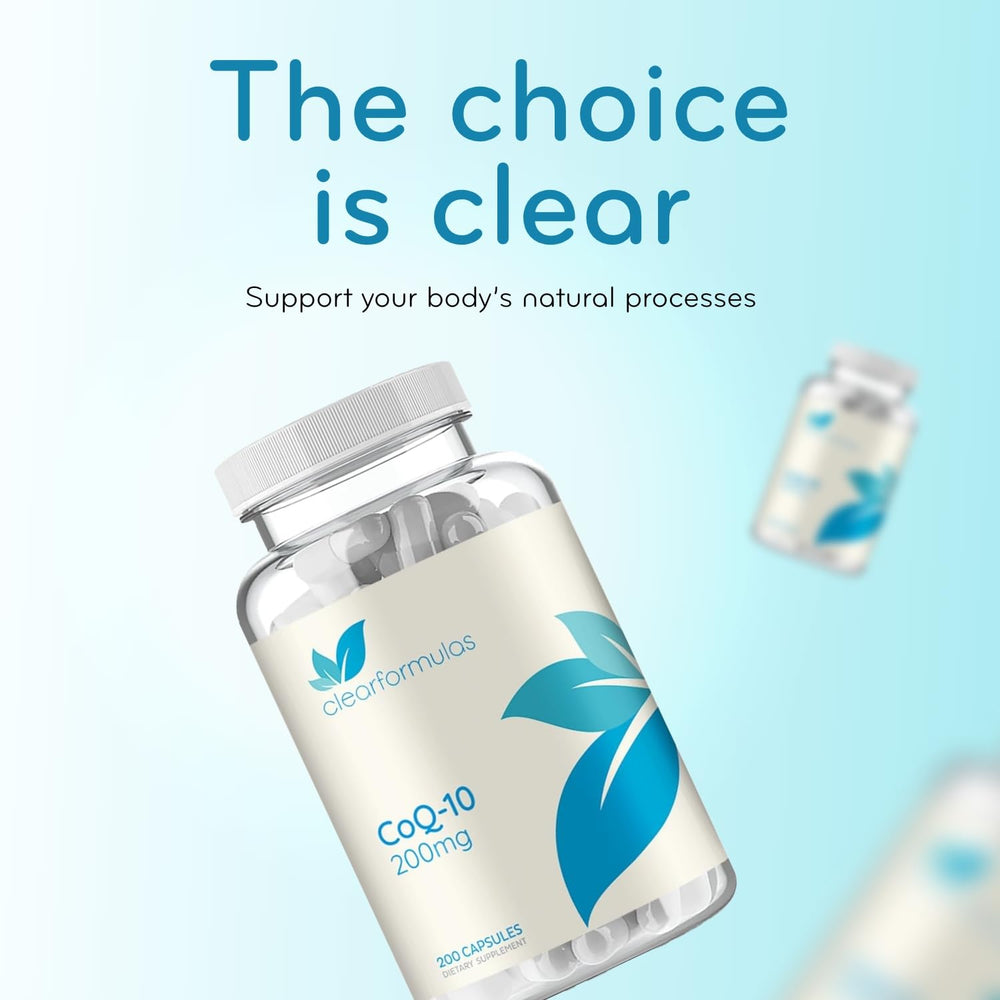 Batch and lot info on Clear Formulas CoQ10 indicates freshness and traceability